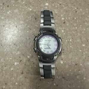 Men’s Vintage Watch Paul Jardin Wristwatch Used Silver And Gray